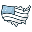 پیش‌نمایش فایل usa-map-8896059 از پک چهارم ژوئیه