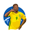 پیش‌نمایش فایل brazilian-soccer-player-celebrating-6907194 از پک بازیکنان فوتبال در حال جشن