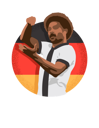 پیش‌نمایش فایل german-soccer-player-celebrating-6900348 از پک بازیکنان فوتبال در حال جشن