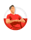 پیش‌نمایش فایل polish-soccer-player-celebrating-a-goal-6898376 از پک بازیکنان فوتبال در حال جشن