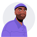 پیش‌نمایش فایل african-american-male-7132053 از پک آواتارهایی از ملیت‌های مختلف