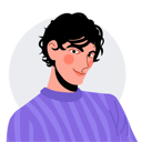 پیش‌نمایش فایل young-curly-male-7132058 از پک آواتارهایی از ملیت‌های مختلف