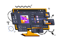 پیش‌نمایش فایل graphic-editor-software-8621815 از پک ویرایشگرهای گرافیکی