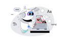 پیش‌نمایش فایل robot-artificial-intelligence-writer-is-typing-on-a-typewriter-8717884 از پک ربات هوش مصنوعی