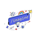 پیش‌نمایش فایل imagine-button-command-8769888 از پک دکمه‌های هوش مصنوعی