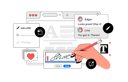 پیش‌نمایش فایل program-for-editing-pdf-files-with-big-hand-11853119 از پک رابط ویرایشگر گرافیکی با دست