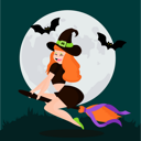 پیش‌نمایش فایل smily-witch-9540975 از پک هالووین