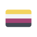 پیش‌نمایش فایل non-binary-3218549 از پک پرچم های جنسیت ها