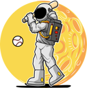 پیش‌نمایش فایل astronaut-playing-baseball-6005896 از پک فعالیت‌های فضانورد