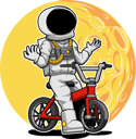پیش‌نمایش فایل astronaut-riding-bicycle-6005897 از پک فعالیت‌های فضانورد