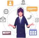 پیش‌نمایش فایل female-hotline-operator-6921283 از پک خدمات مشتری