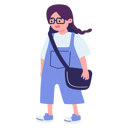 پیش‌نمایش فایل girl-walking-with-bag-11399709 از پک کودکان به مدرسه می‌روند