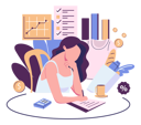 پیش‌نمایش فایل employee-analyzing-financial-document-11471549 از پک سواد مالی