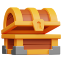 پیش‌نمایش فایل open-chest-box-6673794 از پک آیتم های بازی