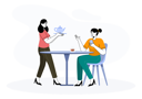 پیش‌نمایش فایل cafe-waiter-serving-coffee-5711613 از پک کافه