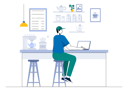 پیش‌نمایش فایل man-using-laptop-in-cafe-5711600 از پک کافه