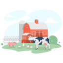 پیش‌نمایش فایل animals-eating-food-at-poultry-farm-6028854 از پک فعالیت کشاورزی