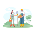 پیش‌نمایش فایل couple-of-farmer-harvesting-fresh-vegetables-6028868 از پک فعالیت کشاورزی