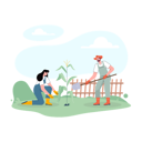 پیش‌نمایش فایل couple-of-farmer-taking-care-of-crops-6028853 از پک فعالیت کشاورزی