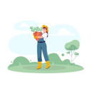 پیش‌نمایش فایل female-farmer-with-lots-of-carrots-6028849 از پک فعالیت کشاورزی