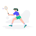 پیش‌نمایش فایل girl-playing-badminton-6137967 از پک فعالیت های ورزشی