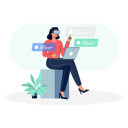 پیش‌نمایش فایل businesswoman-using-vr-technology-6158077 از پک واقعیت افزوده و واقعیت مجازی
