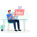 پیش‌نمایش فایل man-doing-business-analysis-using-vr-technology-6158074 از پک واقعیت افزوده و واقعیت مجازی