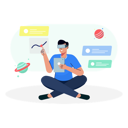 پیش‌نمایش فایل man-space-experience-using-virtual-reality-6158082 از پک واقعیت افزوده و واقعیت مجازی