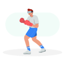 پیش‌نمایش فایل man-wearing-vr-goggles-and-playing-boxing-6158089 از پک واقعیت افزوده و واقعیت مجازی