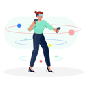 پیش‌نمایش فایل woman-playing-vr-game-6158087 از پک واقعیت افزوده و واقعیت مجازی