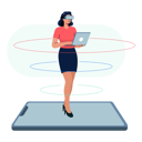 پیش‌نمایش فایل woman-using-vr-technology-6158085 از پک واقعیت افزوده و واقعیت مجازی