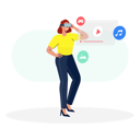 پیش‌نمایش فایل woman-watching-video-using-vr-glasses-6158076 از پک واقعیت افزوده و واقعیت مجازی