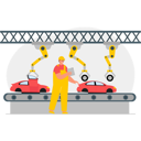 پیش‌نمایش فایل automated-car-production-6258332 از پک کارخانه