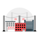 پیش‌نمایش فایل factory-building-6258339 از پک کارخانه