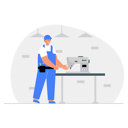 پیش‌نمایش فایل factory-worker-repairing-machine-6258335 از پک کارخانه