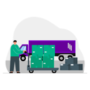 پیش‌نمایش فایل worker-pushing-package-cart-6258322 از پک کارخانه