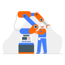 پیش‌نمایش فایل worker-repairing-robotic-hand-6258337 از پک کارخانه