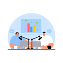 پیش‌نمایش فایل journalist-team-podcasting-news-6271184 از پک روزنامه نگار