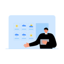 پیش‌نمایش فایل male-news-anchor-giving-weather-news-6271216 از پک روزنامه نگار