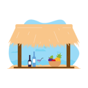پیش‌نمایش فایل beach-cafe-stall-6275542 از پک فعالیت ساحلی