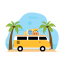 پیش‌نمایش فایل beach-campervan-6275506 از پک فعالیت ساحلی