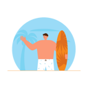 پیش‌نمایش فایل boy-going-to-surfing-6275549 از پک فعالیت ساحلی