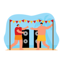 پیش‌نمایش فایل couple-dancing-at-beach-6275517 از پک فعالیت ساحلی