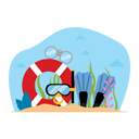 پیش‌نمایش فایل snorkel-equipments-6275518 از پک فعالیت ساحلی