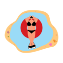 پیش‌نمایش فایل woman-enjoying-sunbath-at-pool-6275537 از پک فعالیت ساحلی