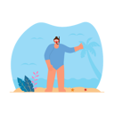 پیش‌نمایش فایل woman-going-for-underwater-dive-at-beach-6275531 از پک فعالیت ساحلی