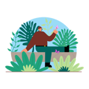 پیش‌نمایش فایل happy-adventurer-in-jungle-6300252 از پک حیات وحش