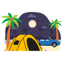 پیش‌نمایش فایل camping-at-beach-6342390 از پک اردو