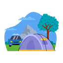 پیش‌نمایش فایل camping-tent-and-car-6342391 از پک اردو