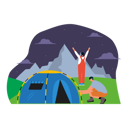 پیش‌نمایش فایل couple-on-camping-6342393 از پک اردو
